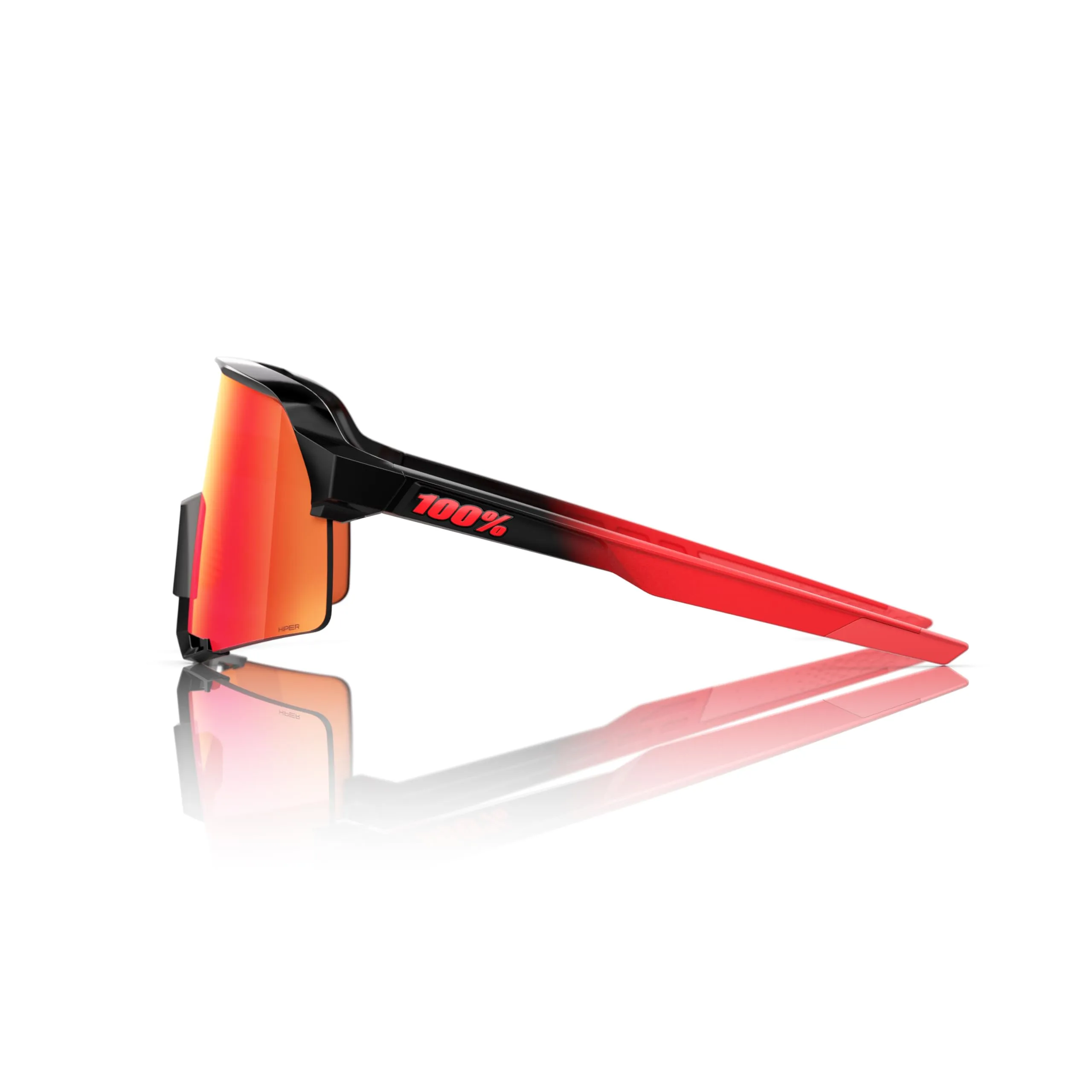 100% S3 LE Elly 24 LE - Gloss Black Matte Red - Hiper Fire Red Mirror