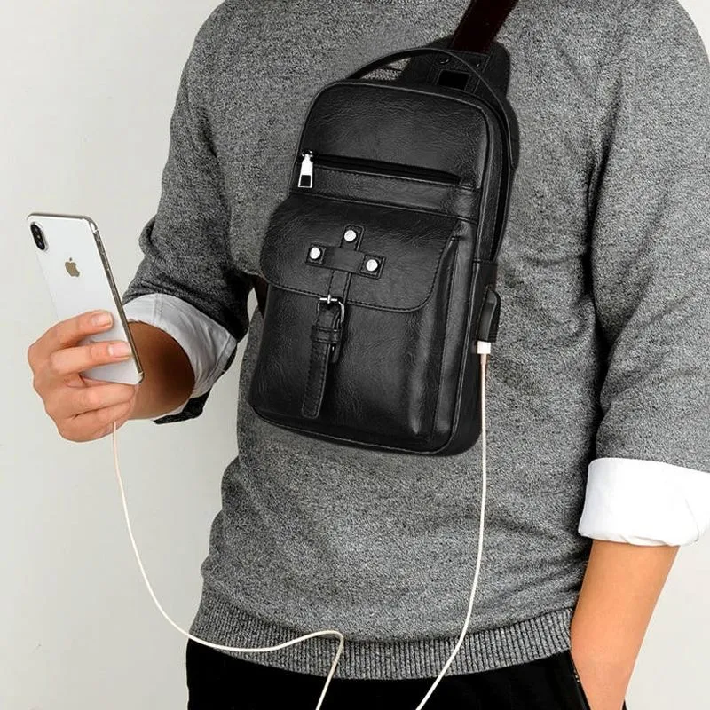 Backpack Waist Shoulder bag compatible with Ebook, Tablet and for Huawei P Smart (2019) - Black