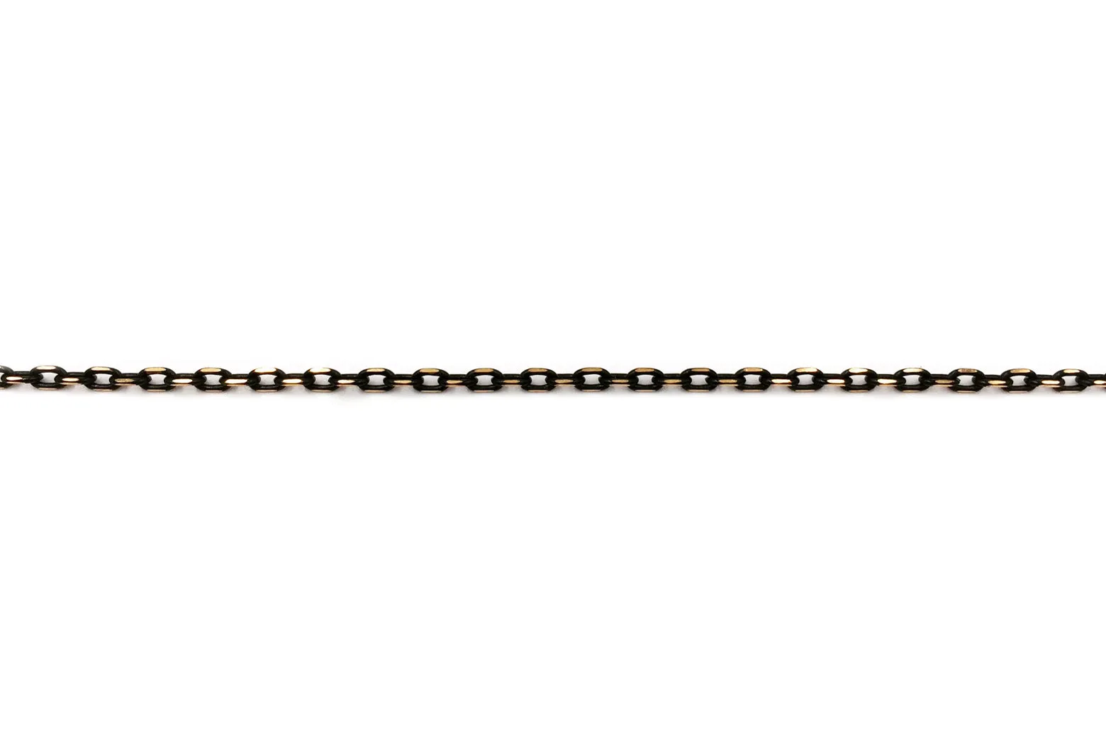 BCH1027 Two Tone Black & Gold Diamond Cut Chain