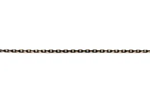BCH1027 Two Tone Black & Gold Diamond Cut Chain