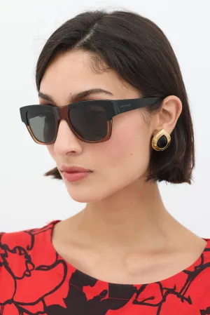 Black & Brown SL142 Square Sunglasses