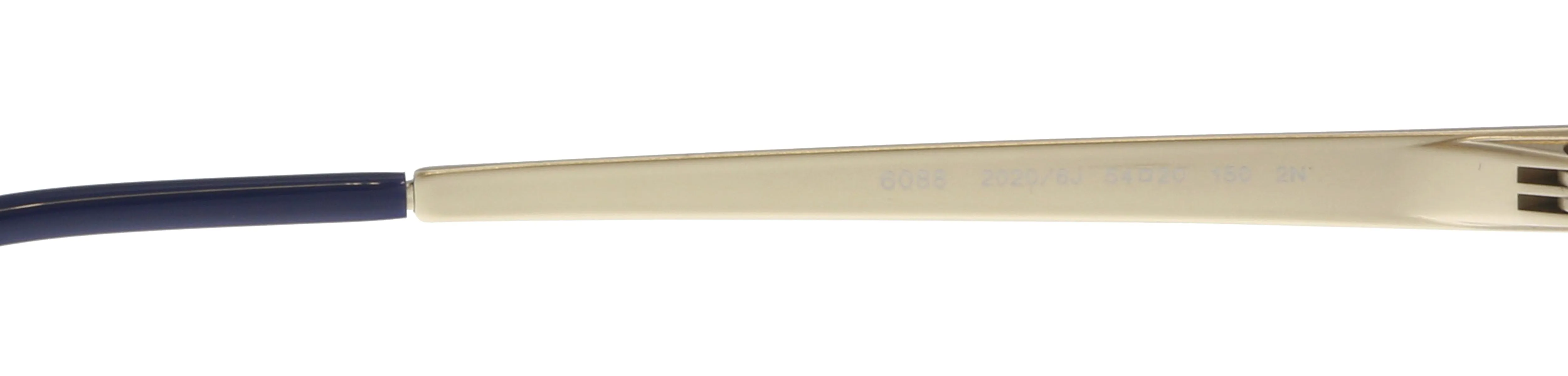 Bulgari BV6088 20206J Blue/ Pale Gold Cat eye Sunglasses