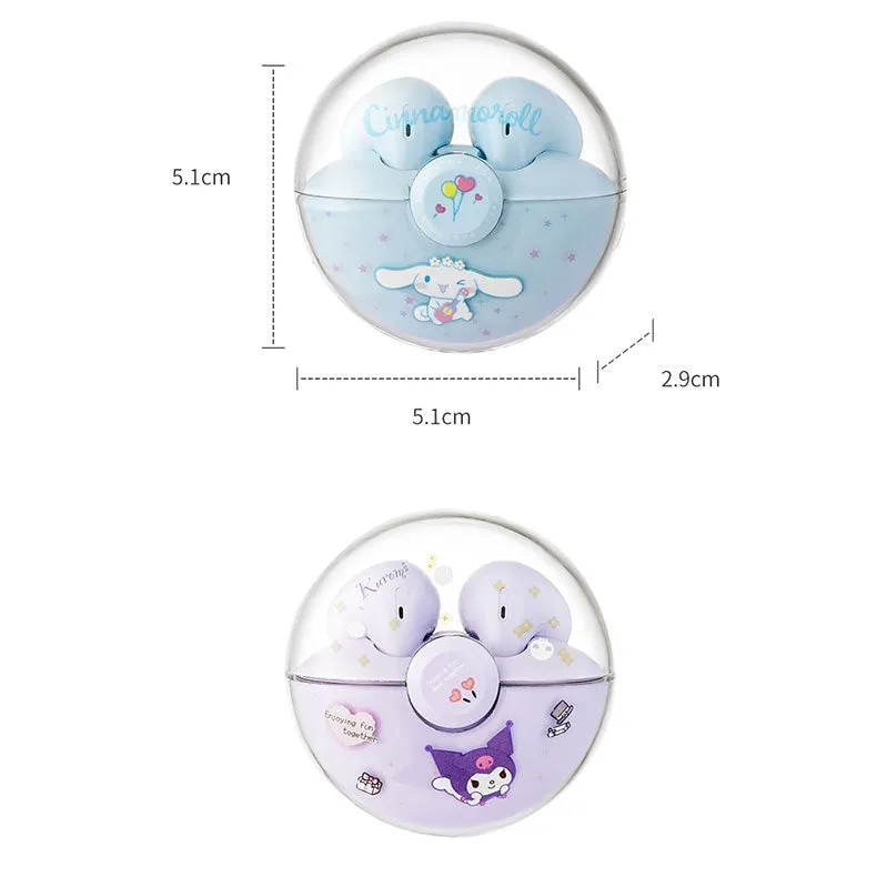 Cute Kuromi Cinnamoroll TWS Bluetooth Headphones