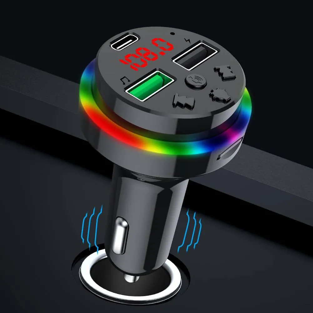 F15 Car Mp3 Player Bluetooth Receiver Hands-free Adapter Dual Usb