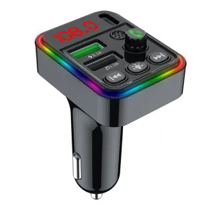 F19 Car Fm Transmitter Bluetooth-compatible Calling Stereo Music