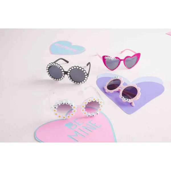 Girl's Bead Sunglasses - Assorted