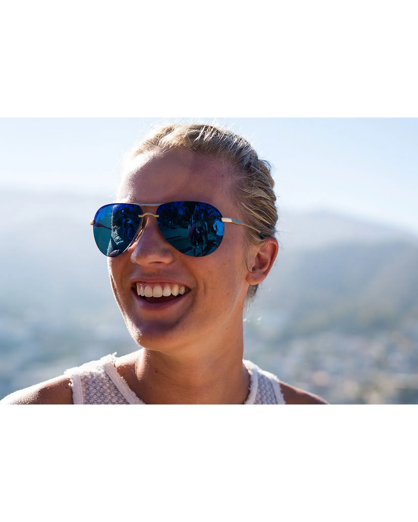 Helo Blue Mirror Sunglasses
