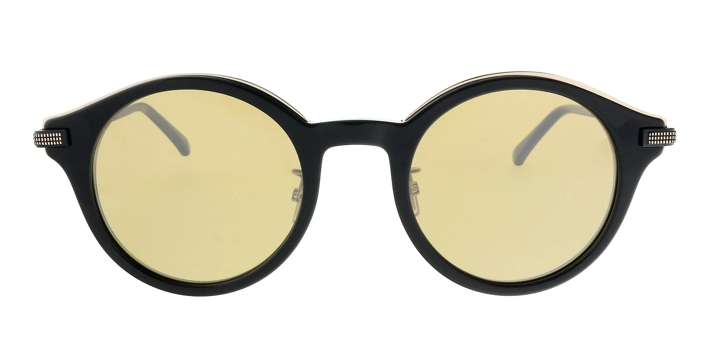 Jimmy Choo NICK/S 02M2 Black/Gold Round Sunglasses