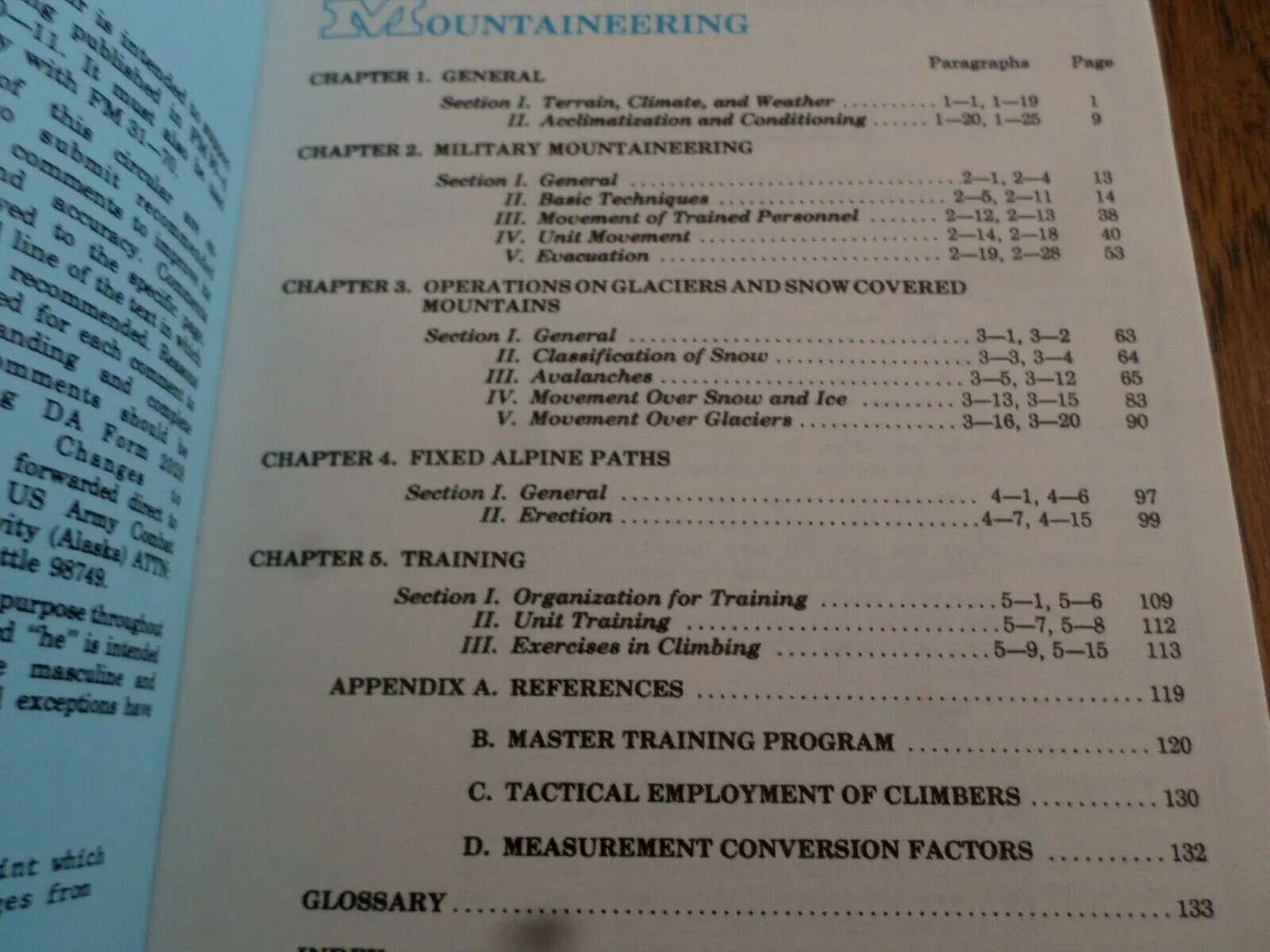 MILITARY MOUNTAINEERING BOOK TRAINING HANDBOOK U.S ARMY COMBAT TRAINING