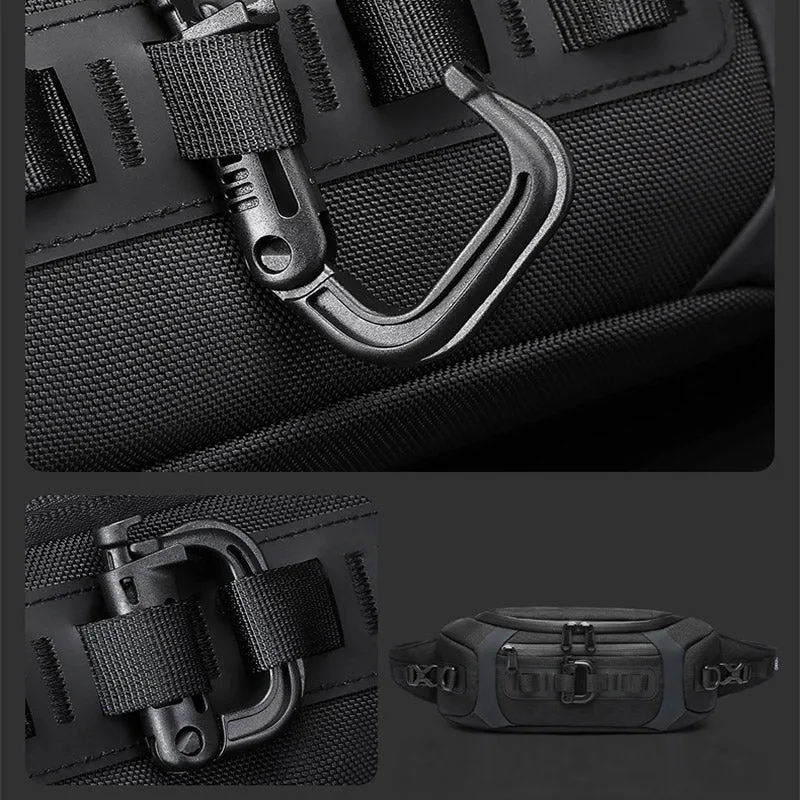 Multifunction Crossbody Bag Waist Pack for Men Multi Pocket Chest Bag