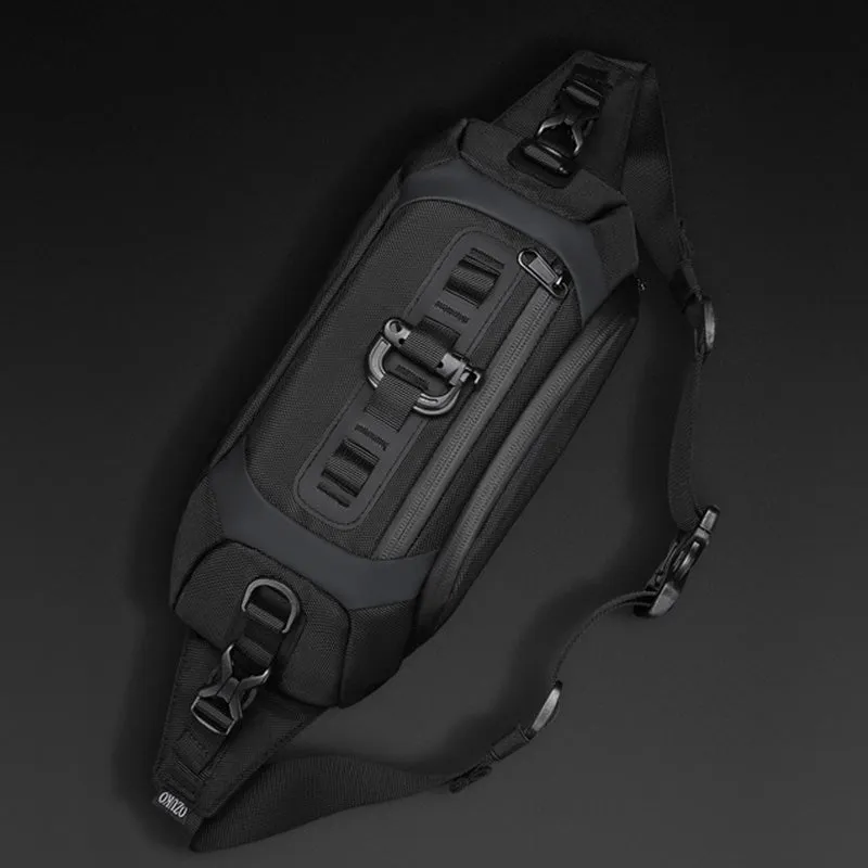 Multifunction Crossbody Bag Waist Pack for Men Multi Pocket Chest Bag