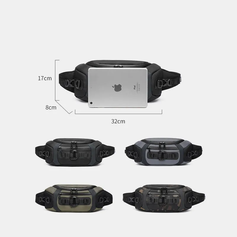Multifunction Crossbody Bag Waist Pack for Men Multi Pocket Chest Bag