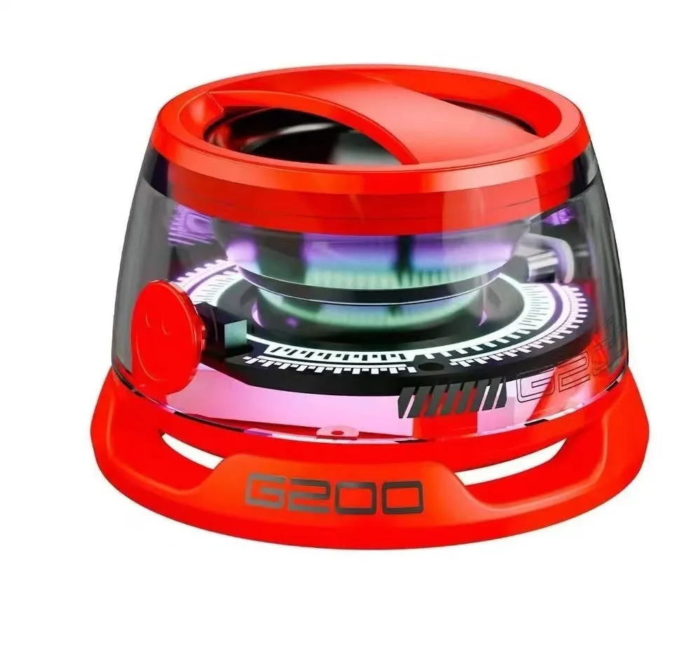 Portable Bluetooth Speaker G200 RGB Lighting Speaker BT5.3 Mini Sound Box 7 Hours Playback Magnetic Phone Holder