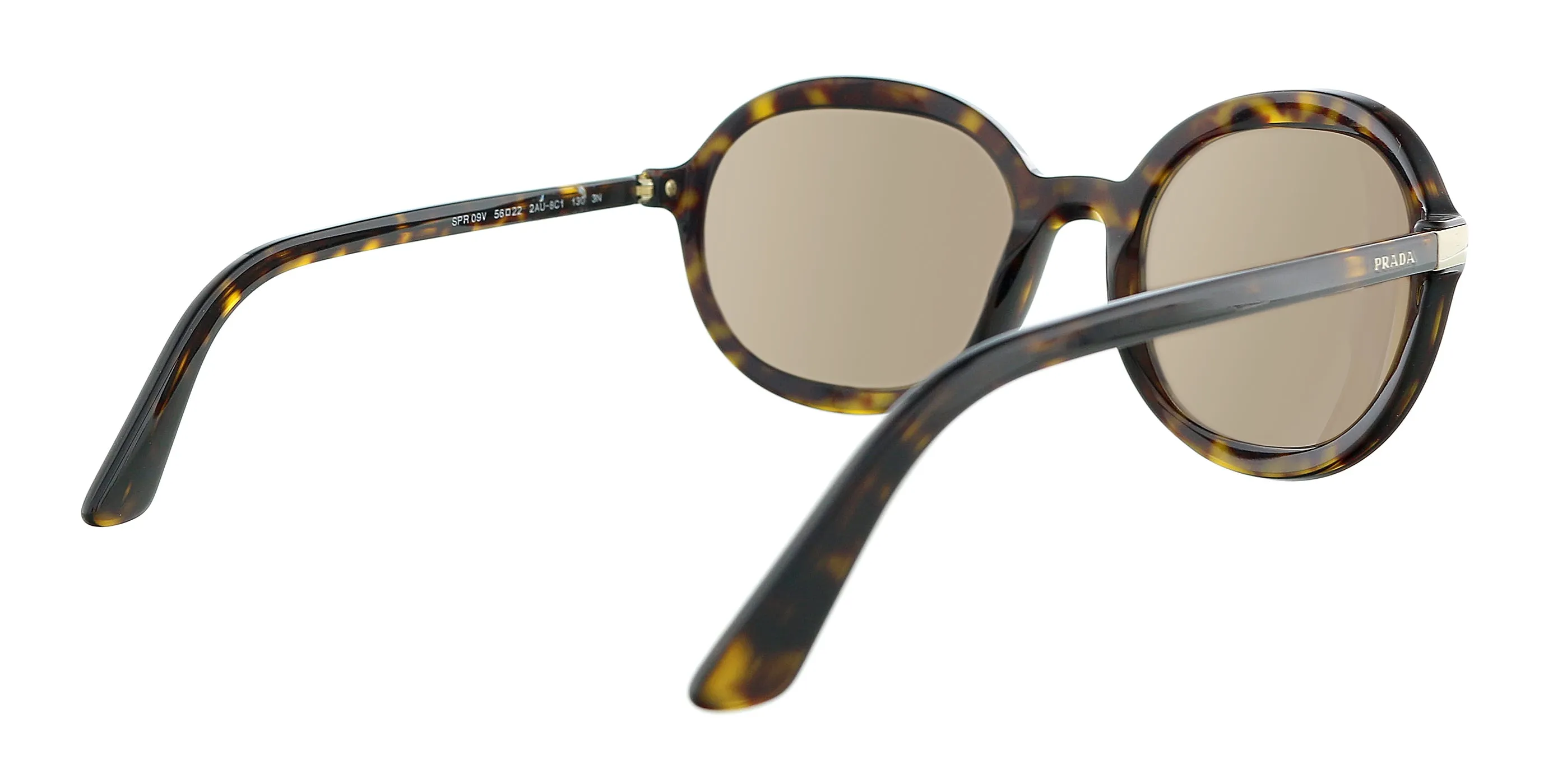 Prada 0PR 09VS 2AU8C1 Heritage Havana Round Sunglasses