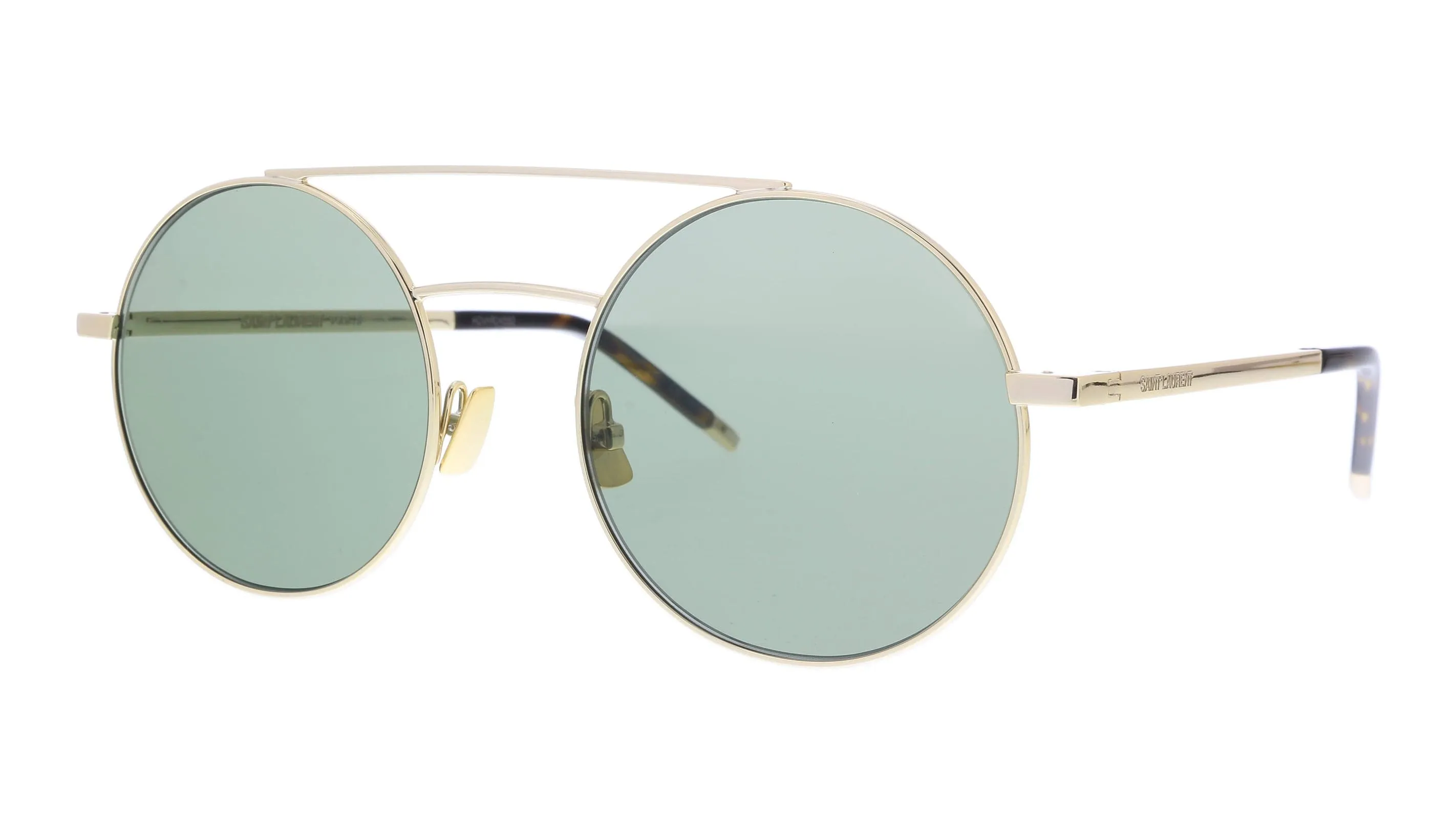 Saint Laurent SL 210-004  Gold  Round Sunglasses