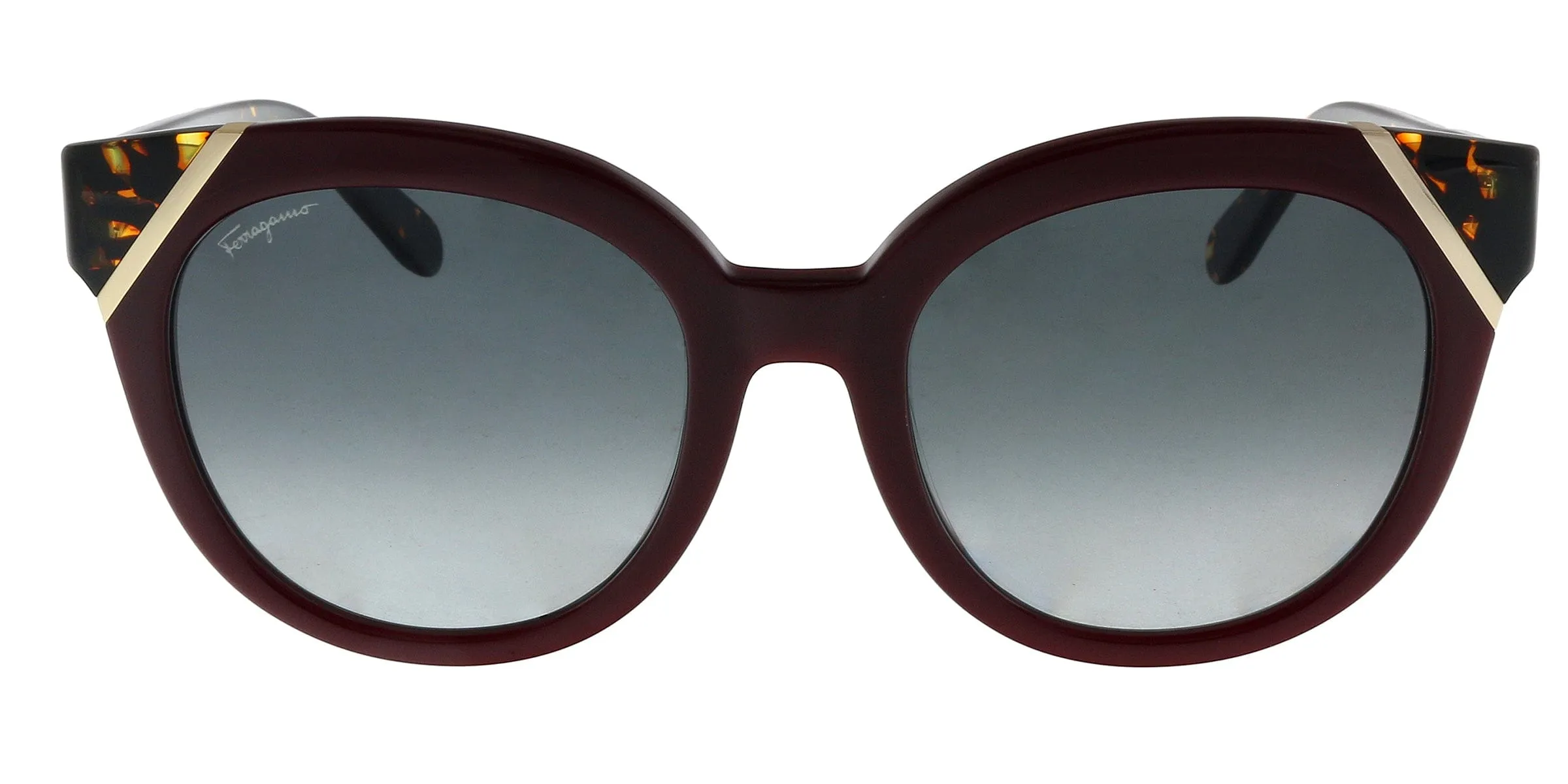 Salvatore Ferragamo SF836S 520 Plum/ Tortoise Cateye Sunglasses