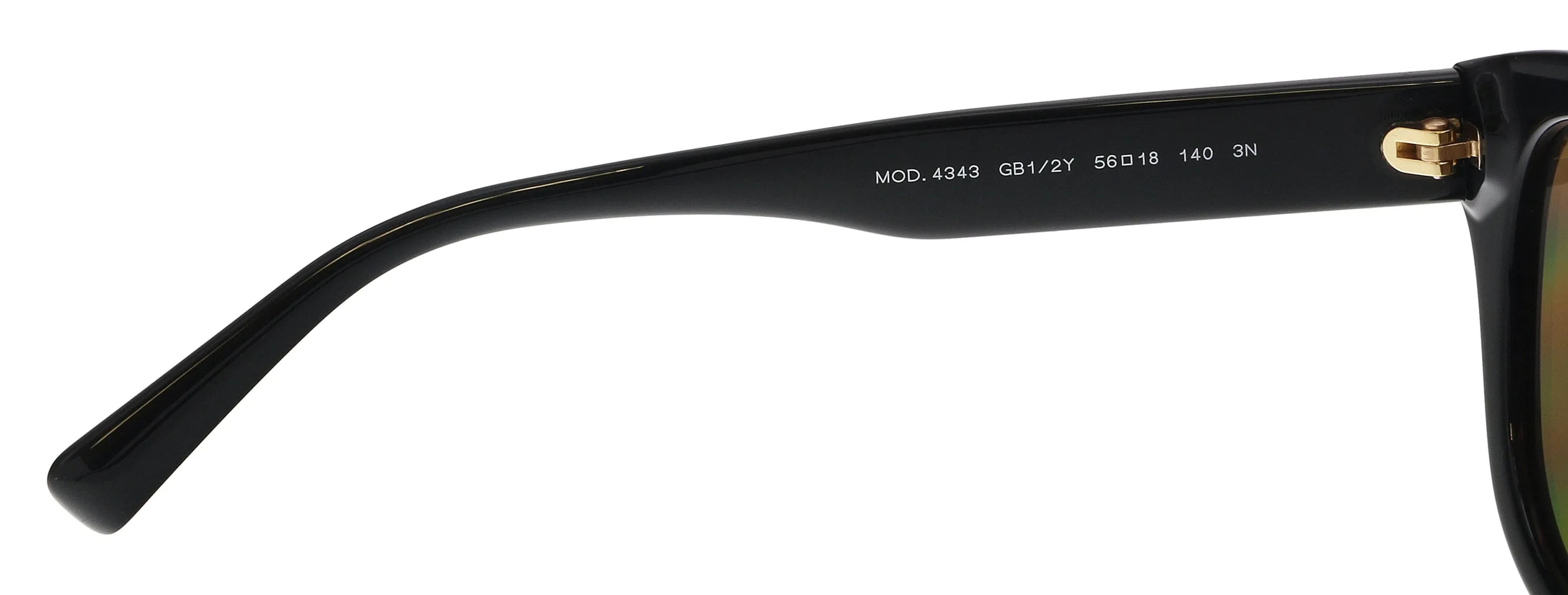 Versace VE4343 GB1/2Y Black Oval Sunglasses