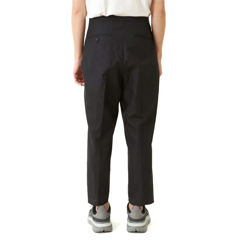 White Mountaineering Woven 1Tuck Tapered Pants Black